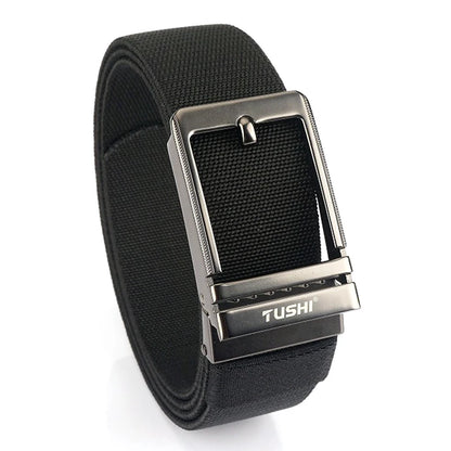 VATLY Herren Stretch-Gürtel 38mm mit Automatik-Schnalle aus Nylon