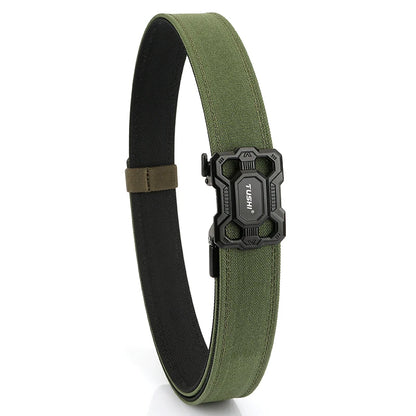 Herren-Taktischer Gürtel aus Nylon mit Robuster Metall-Schnalle Länge 110 bis 120 cm