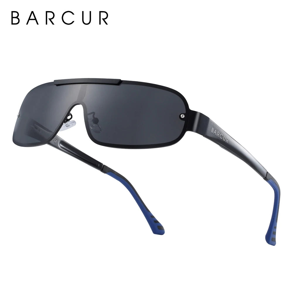 Sonnenbrille Pilot Al-Mg schmal polarisiert UV400 Sport Herren