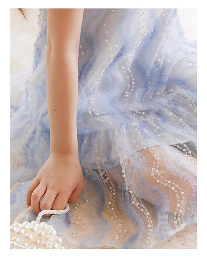Ärmelloses Prinzessinnen-Kleid für Mädchen im chinesischen Kawaii-Stil – ideal als Blumenmädchenkleid oder für den täglichen Gebrauch