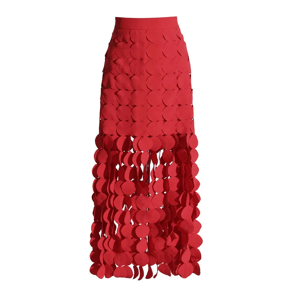 Elegantes Damen-Kleid mit Diamantmuster, Reverskragen und langen Ärmeln – figurbetontes Patchwork-Design mit doppelreihiger Knopfleiste.
