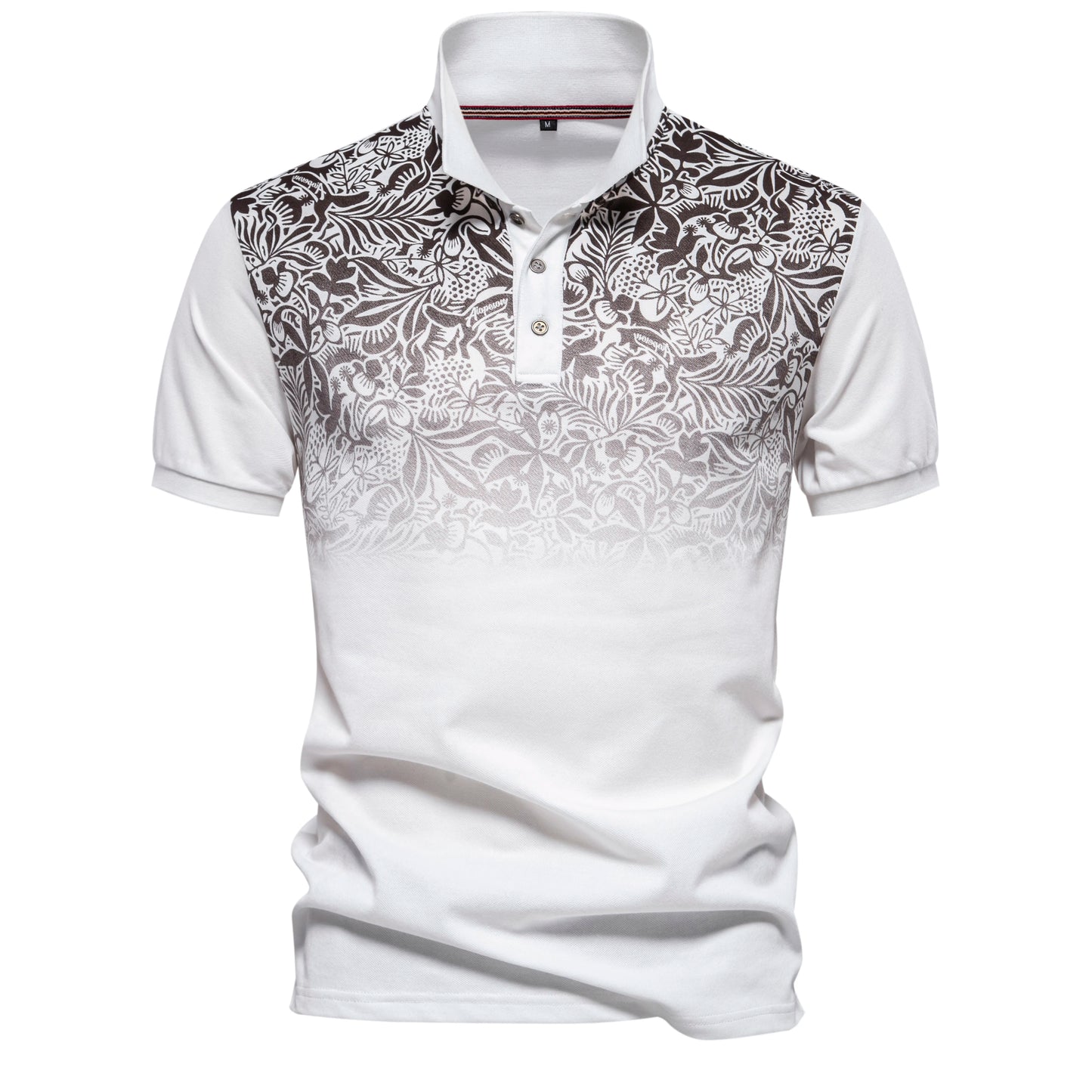 Herren Poloshirt Mit Farbverlauf Und Dehnbarer Baumwoll Mix