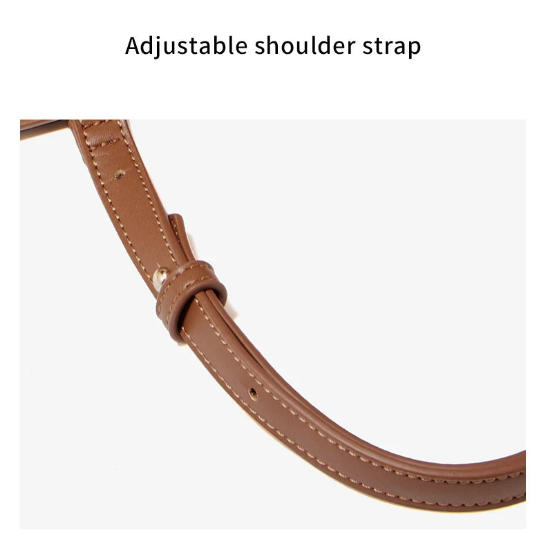 Damen Handtasche aus PU Leder im Minimalis Retro-Stil