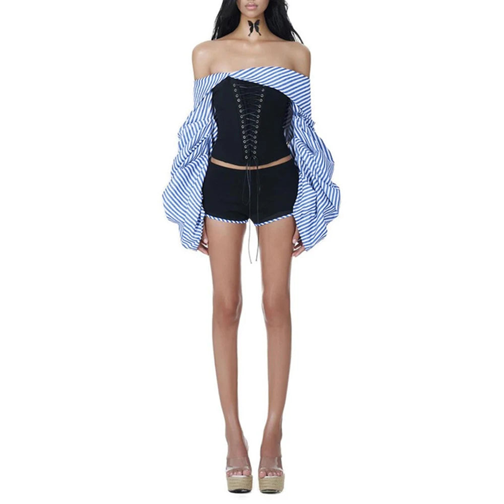 Colorblock Damen-Trenchcoat mit Stehkragen und langen Ärmeln – Vintage-Chic mit Patchwork-Design und Reißverschluss.