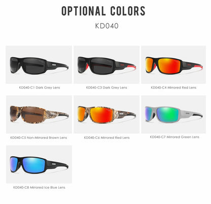 Sonnenbrille Sport polarisiert Cat.3 Druckmuster Rahmen Herren