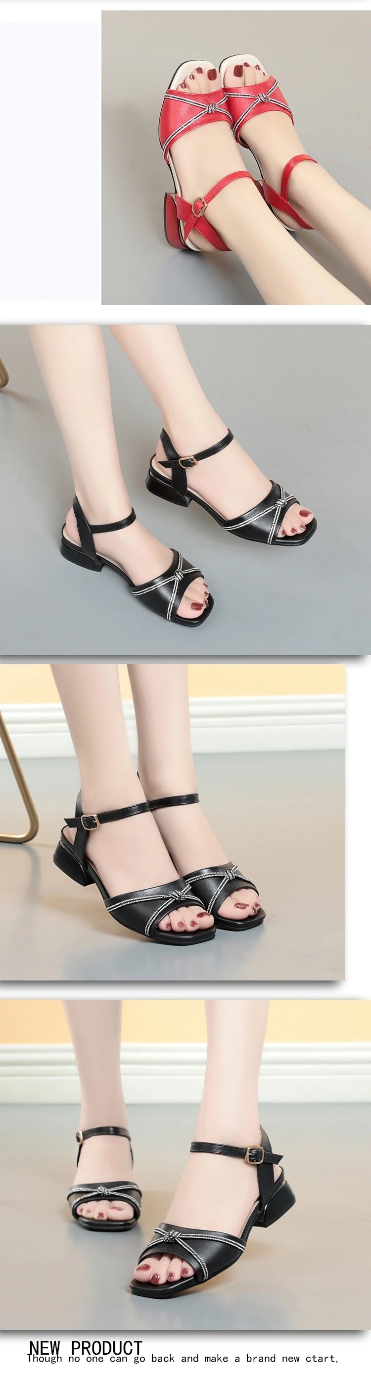 AIYUQI Sandalen Frauen Echtes Leder 2025, Sommer Crop Toe Frauen Sandalen Fisch Mund Große Größe 41 42 43 Römische Sandalen Frauen