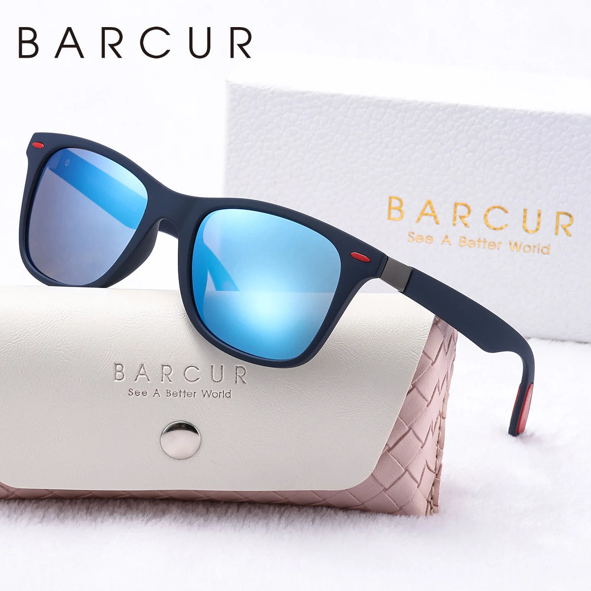 Sonnenbrille Sport oval polarisiert Farbverlauf UV400 matt Herren