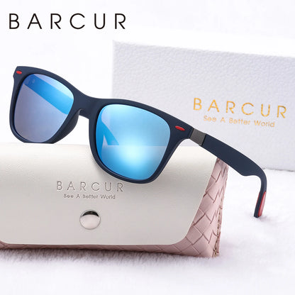 Sonnenbrille Sport oval polarisiert Farbverlauf UV400 matt Herren
