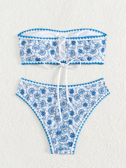 Sommerlicher Push-Up-Bikini im brasilianischen Stil – ideal für Strand und Pool