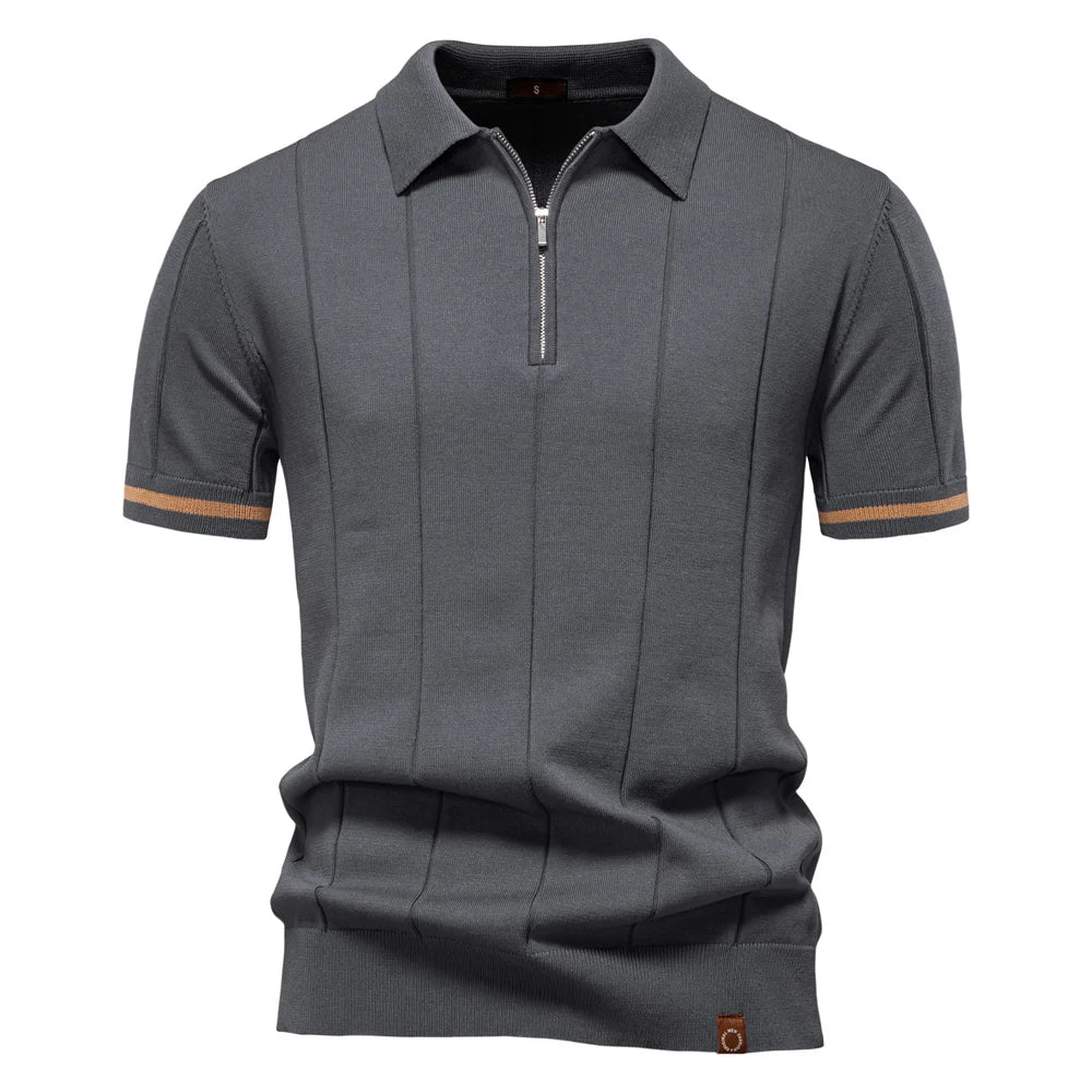 Exklusives Herrenpoloshirt Atmungsaktiv Stretch Business Golf