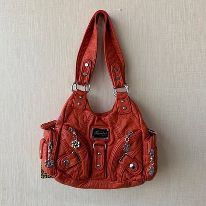 Damen-Handtasche Kleine Tote Mit Mehrfachfächern Aus Weichem Material Für Alltag Und Freizeit