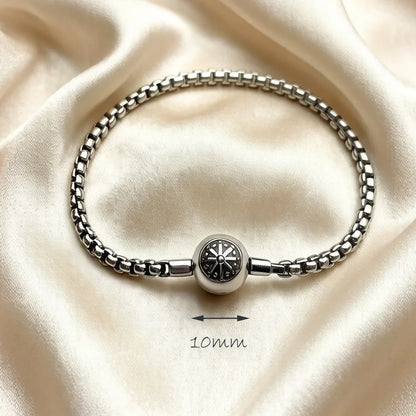 Damen-Armband Karma DIY Perlen aus Sterlingsilber