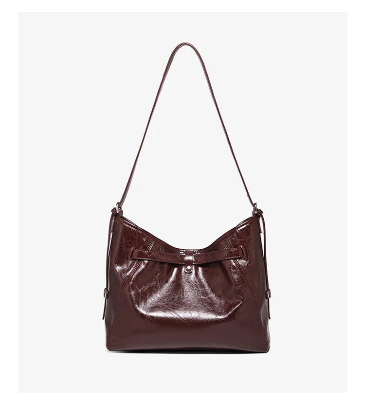 Damen-Hobo-Tasche aus PU-Leder mit Großem Stauraum für Alltag und Freizeit Geeignet als City-Tasche