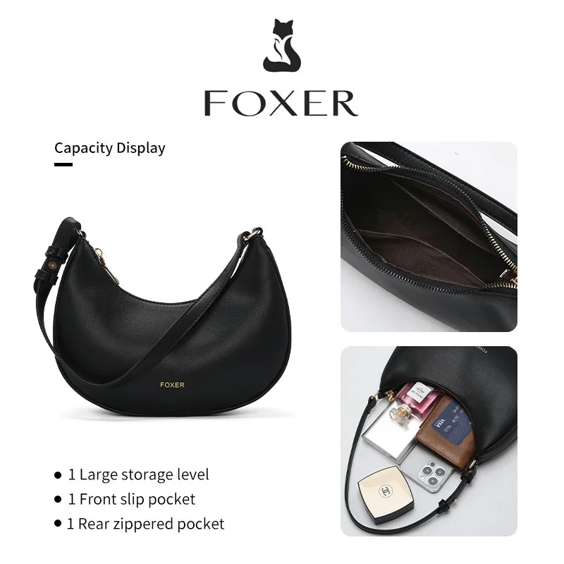 Damen Schultertasche Aus Soft PU Leder Mit Großem Fassungsvermögen