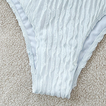 Sexy Bikini-Set mit Strasssteinen – Push-up Badeanzug für Damen