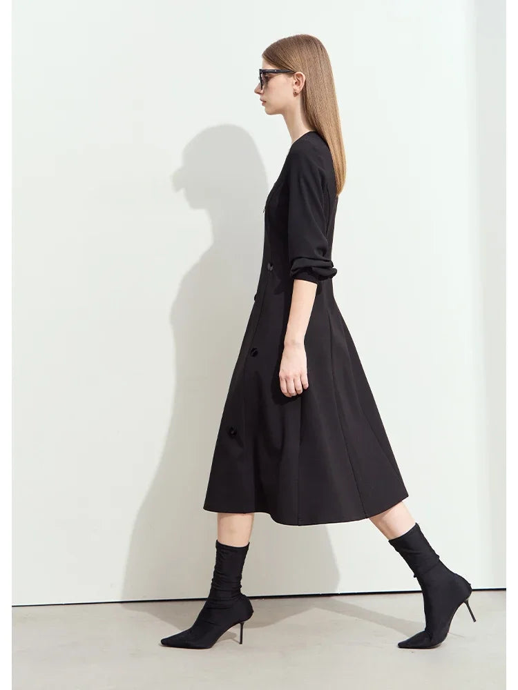 Elegantes Strickkleid Für Damen Minimalistisch Zeitlos