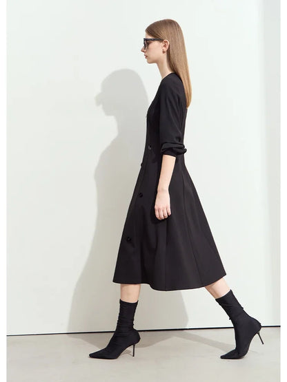 Elegantes Strickkleid Für Damen Minimalistisch Zeitlos