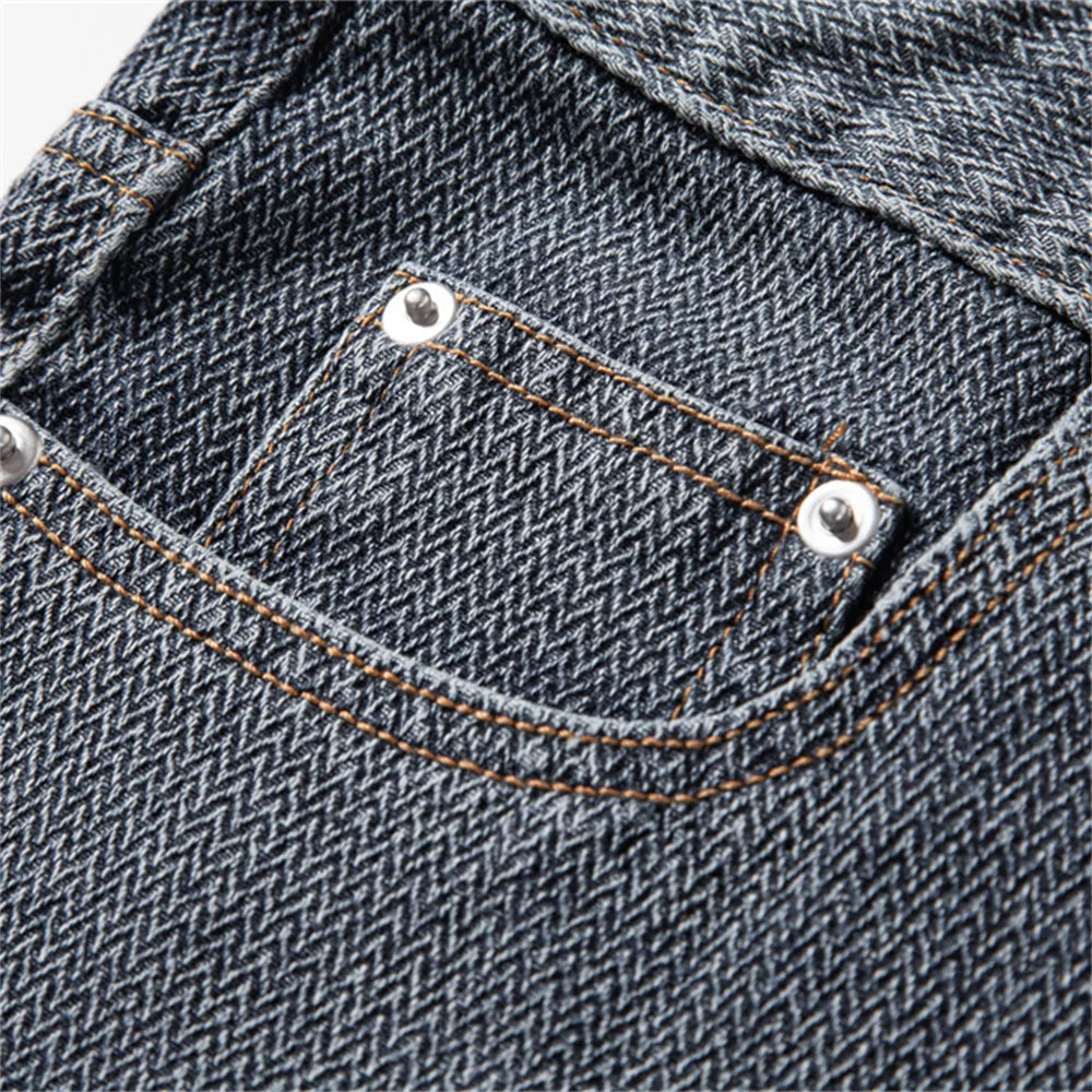 Retro-Denim Shorts Aus Baumwollmischung | Lässige Streetwear