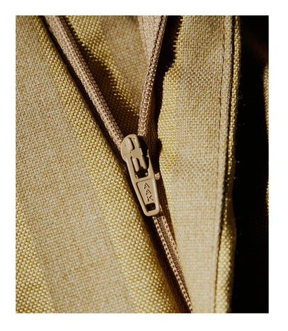 Luxuriöses Herrenanzug-Set mit Blazer, Weste und Hose in Khaki-Streifen – Slim Fit für Hochzeit, Party oder Bühne.