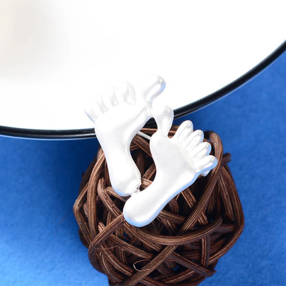 Brosche Füße Form Niedlich Kinder Schal Hut Neujahr Geschenk Damen