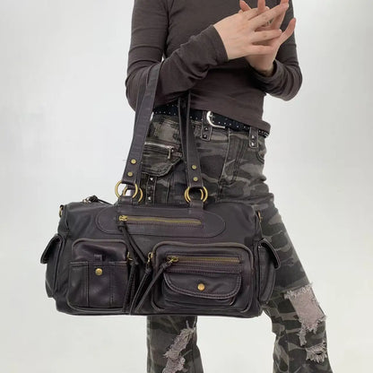Damen-Umhängetasche Klassischer Stil Mit Quaste Und Viel Stauraum Für Alltag Und Freizeit