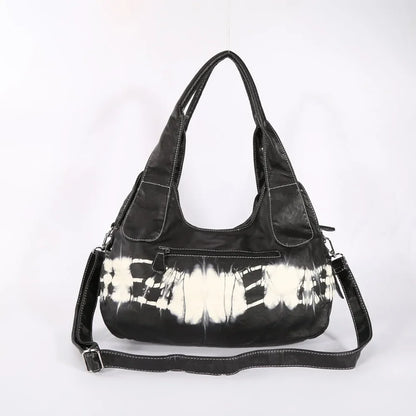 Damen-Schultertasche Mit Buntem Muster Und Vielseitigem Alltagsbegleiter Für Alltag Und Freizeit