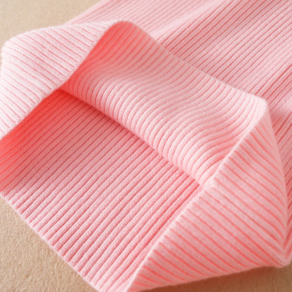 Mädchen Pullover 2024 Neue Winter Kinder Kleidung Kinder Tops Warme Strickwaren Kinder Pullover Baby Mädchen Rollkragen Pullover