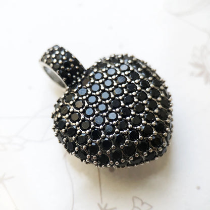 Damen-Charm-Anhänger Schlüssel Schlange Herz II aus Sterlingsilber