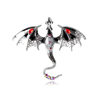 Brosche Drache Emaille Tier Casual Schnalle Party Corsage Unisex