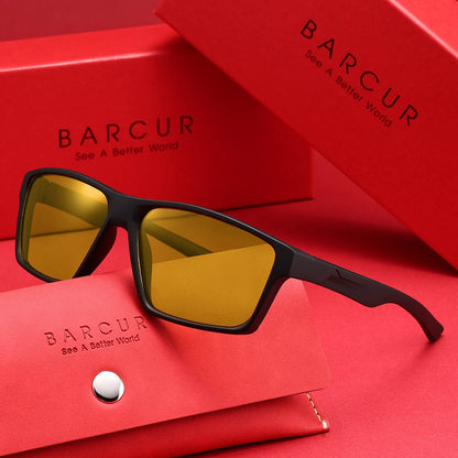 Sonnenbrille Rechteck klassisch leicht UV400 polarisiert Unisex