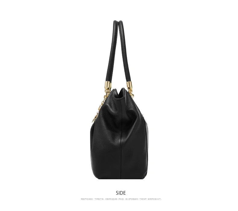 Damen Schultertasche aus Genuine Leather im eleganten Stil