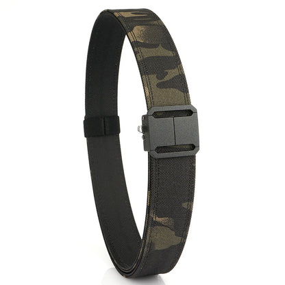 Herren-Taktischer Gürtel mit automatischem Schnallenverschluss aus Nylon Outdoor und Alltag
