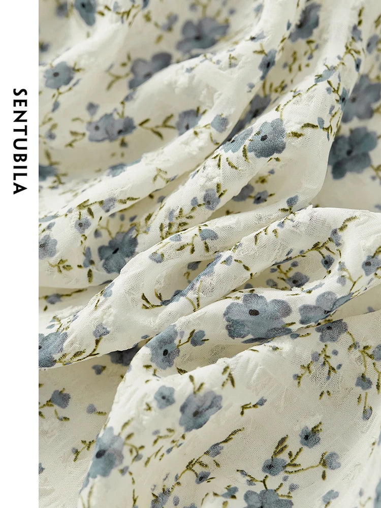 Frauen Midi-Meerjungfrauenrock im eleganten Blumen-Druck mit elastischer Taille