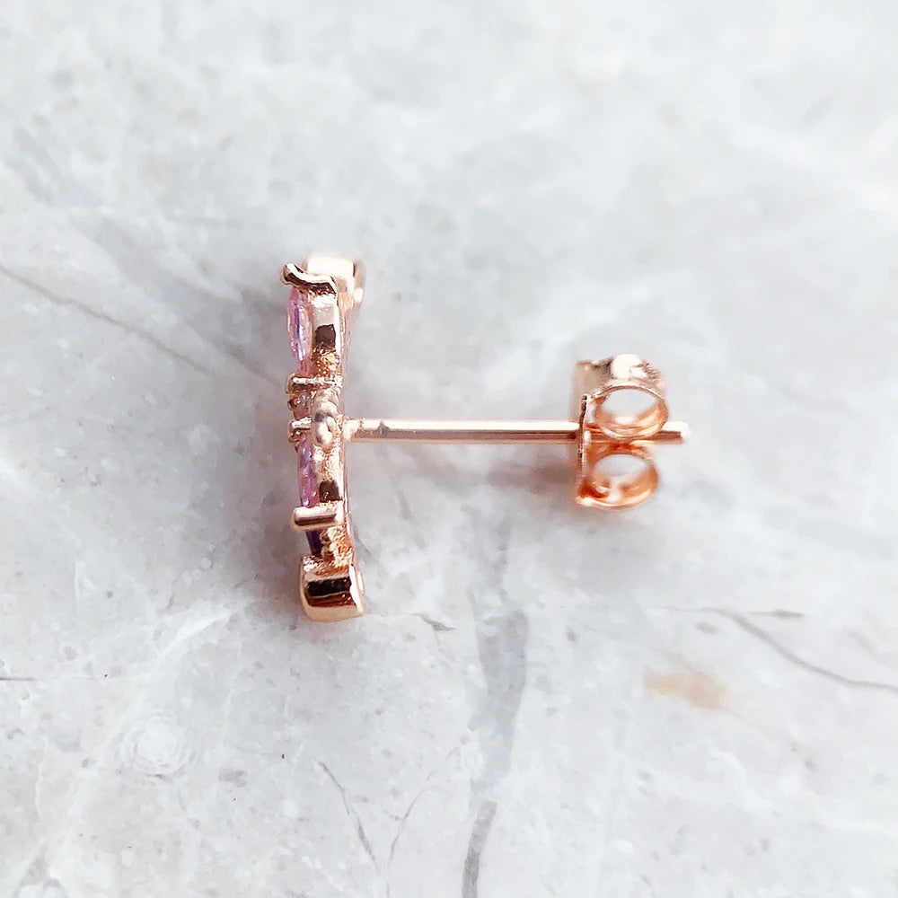 Damen-Ohrstecker Libelle mit Zirkonia Sommer aus Sterlingsilber
