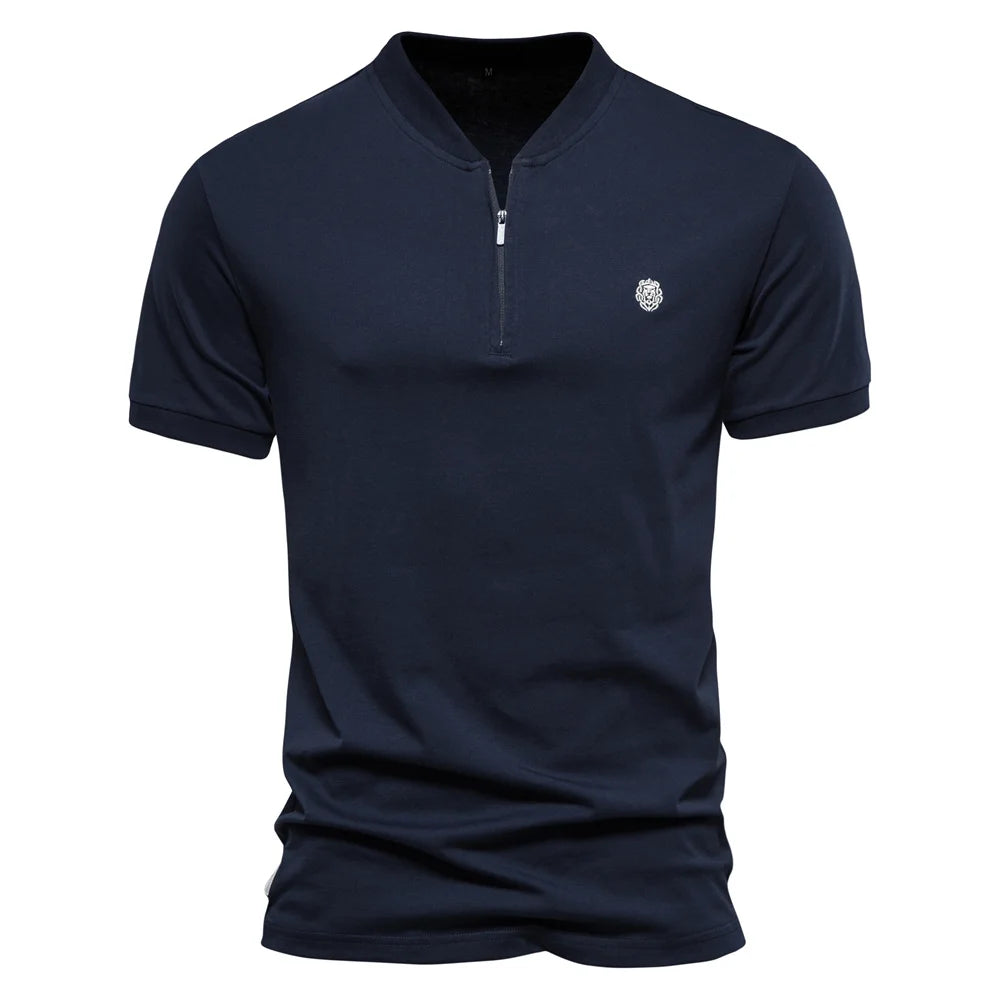 Klassisches Herren Poloshirt Aus Reiner Baumwolle Für Den Sommer
