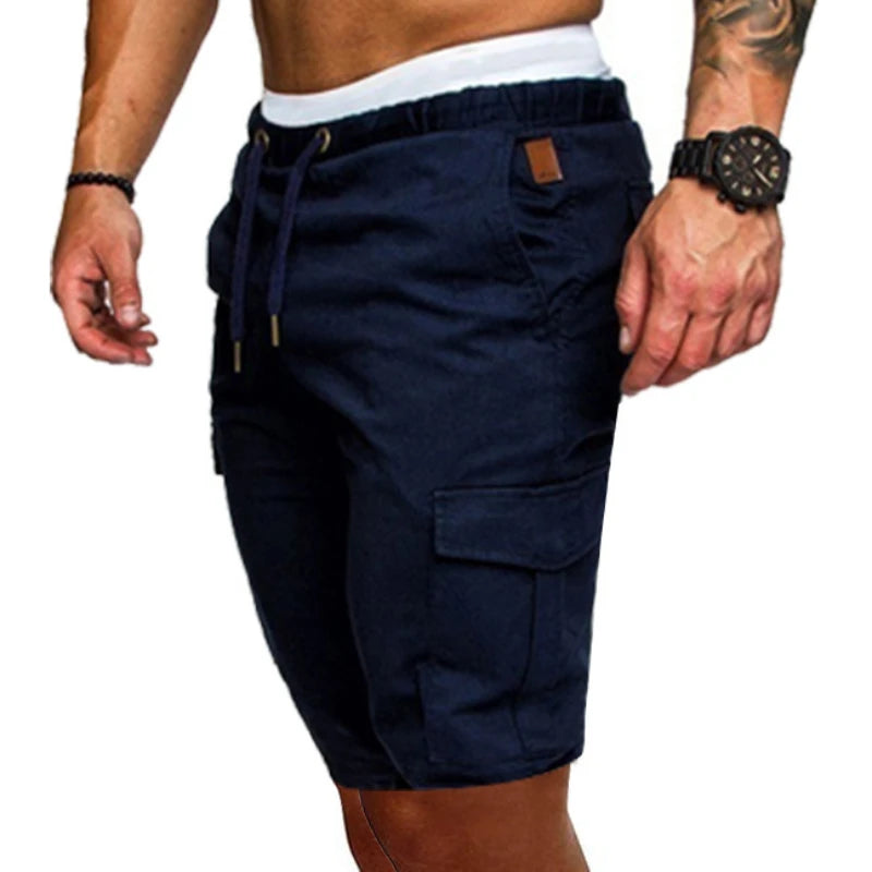 Lässige Herren-Shorts in Übergröße mit mehreren Taschen und lockerem Schnitt – ideal für die Arbeit