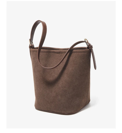 Damen Umhängetasche aus Wildleder 2-in-1 im Retro Stil Crossbody