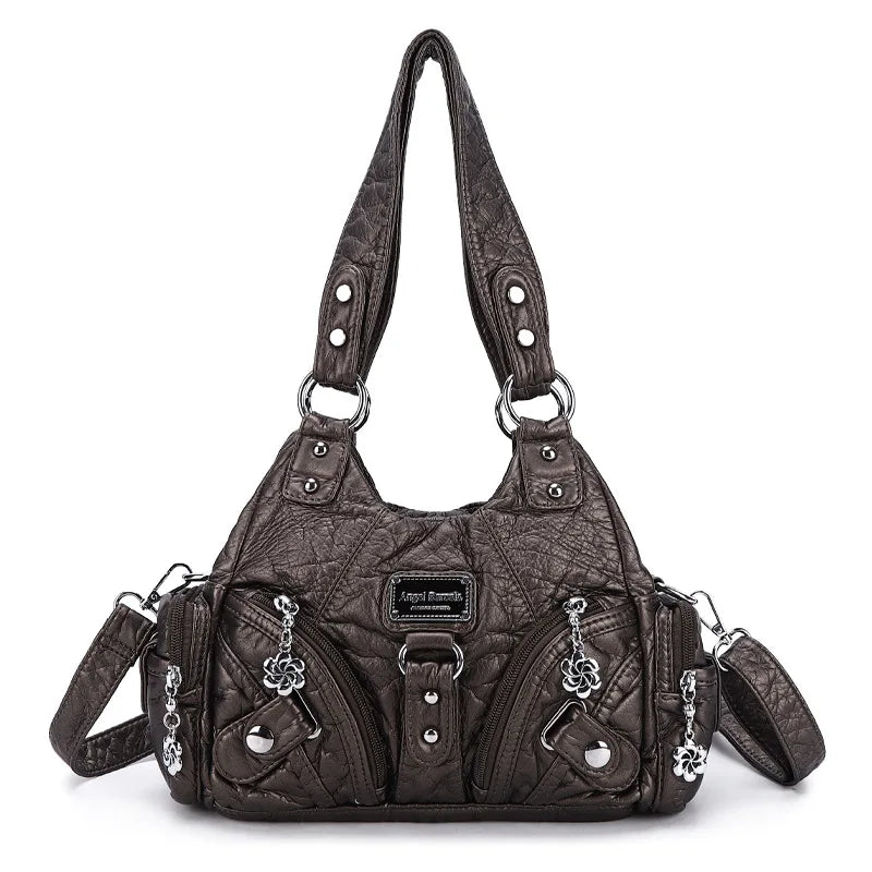 Damen-Handtasche mit Top-Griff und Mehrfachinnenfächern für Alltag und Freizeit Leichtgewichtig