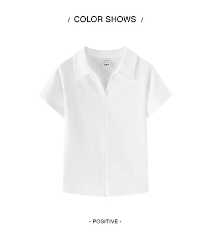 Semir Poloshirt für Damen, abgeschnittene Raglanärmel, schmale Passform, 2025, Sommer, neues einfarbiges Designer-Pendler-Top