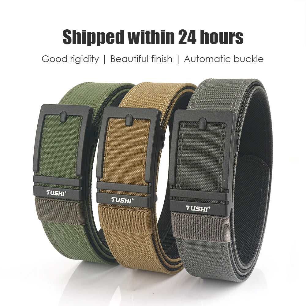 Unisex-Taktischer Gürtel aus 1100D Nylon mit Zinklegierung-Schnalle und Schnellverschluss 3,8 cm Breite