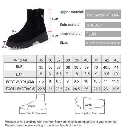 AIYUQI Winter Shoes Boots Ladies 2025 New Genuine Leather Women Snow Boots Large Size Natural Wool Warm Women's Ankle Boots