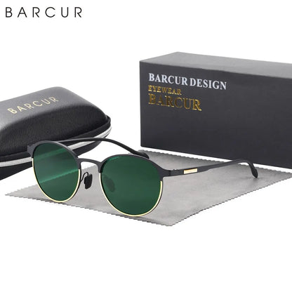 Sonnenbrille Halbrahmen Edelstahl trendig UV400 polarisiert Geschenk