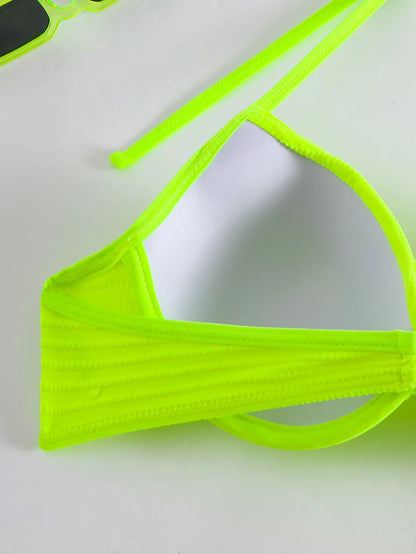 Dreiteiliges Damen-Bikini-Set im brasilianischen Stil – ideal für Strand und Pool