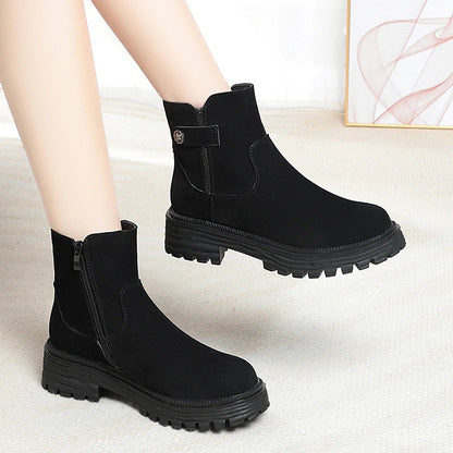 AIYUQI Winter Shoes Boots Ladies 2025 New Genuine Leather Women Snow Boots Large Size Natural Wool Warm Women's Ankle Boots
