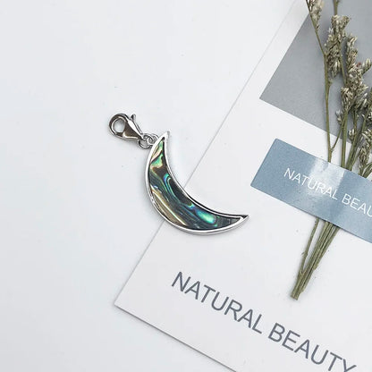 Damen-Charm-Anhänger Muschel Mond romantisch aus Sterlingsilber
