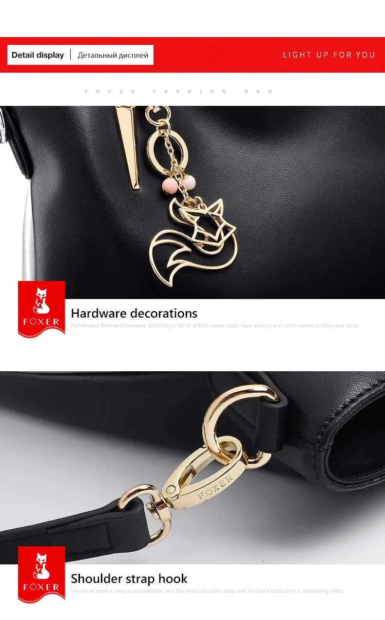 Damen Schultertasche aus Rindleder Crossbody-Tasche Luxuriöse Handtasche