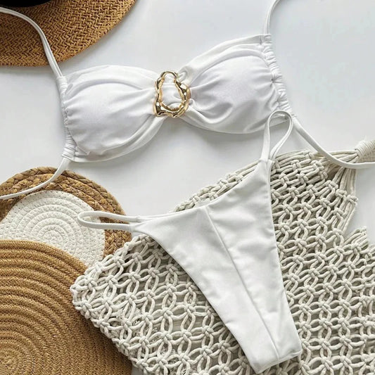 Sexy Bikini-Set für Damen mit Push-up-Effekt – Perfekt für Strand und Pool