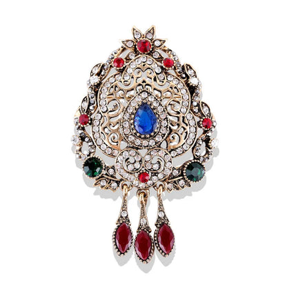 Brosche Metall Barock Vintage Retro Palast Revers Pin Unisex Party