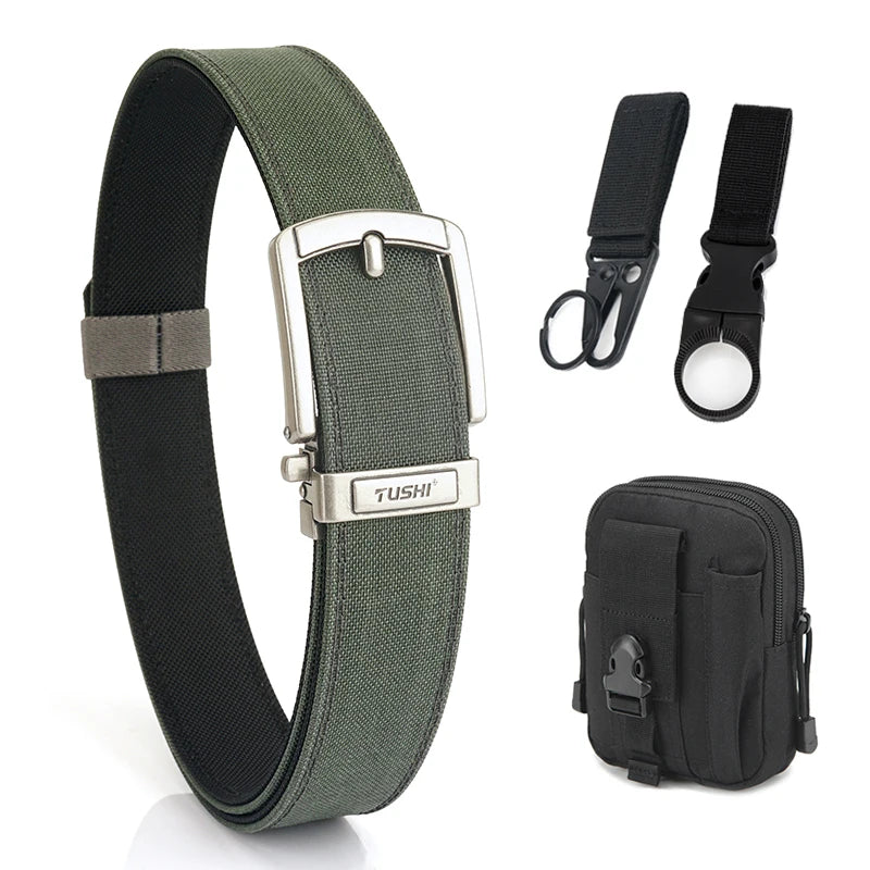 VATLY Rigid Tactical Gürtel Herren Nylon Metall-Schnalle Duty Casual