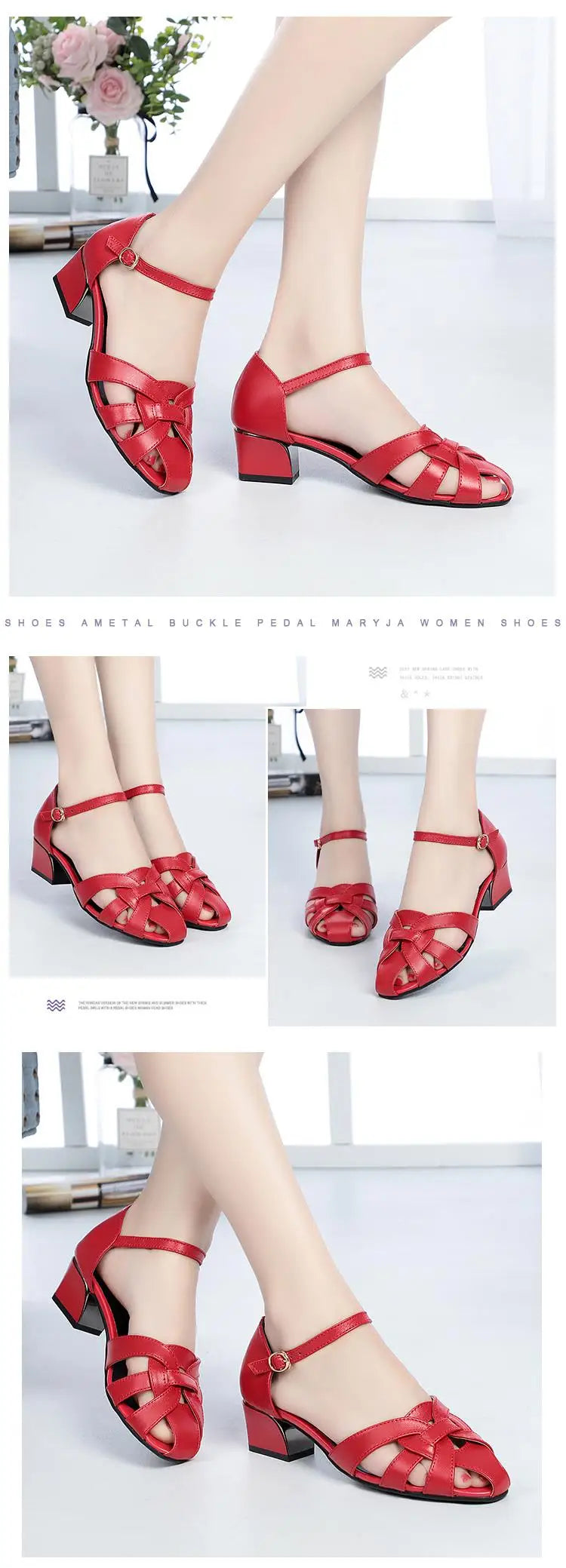 AIYUQI Sandalen Frauen Sommer 2025, Neue Echtes Leder Frauen Sandalen Große Größe 41 42, Hohl Mode Damen Schuhe
